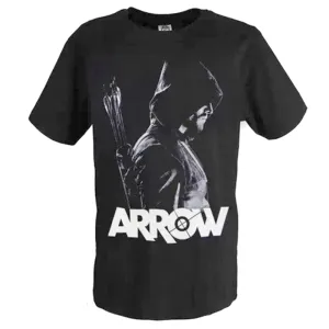 Arrow T-shirt clothes ARROW short sleeve black round neck super washable