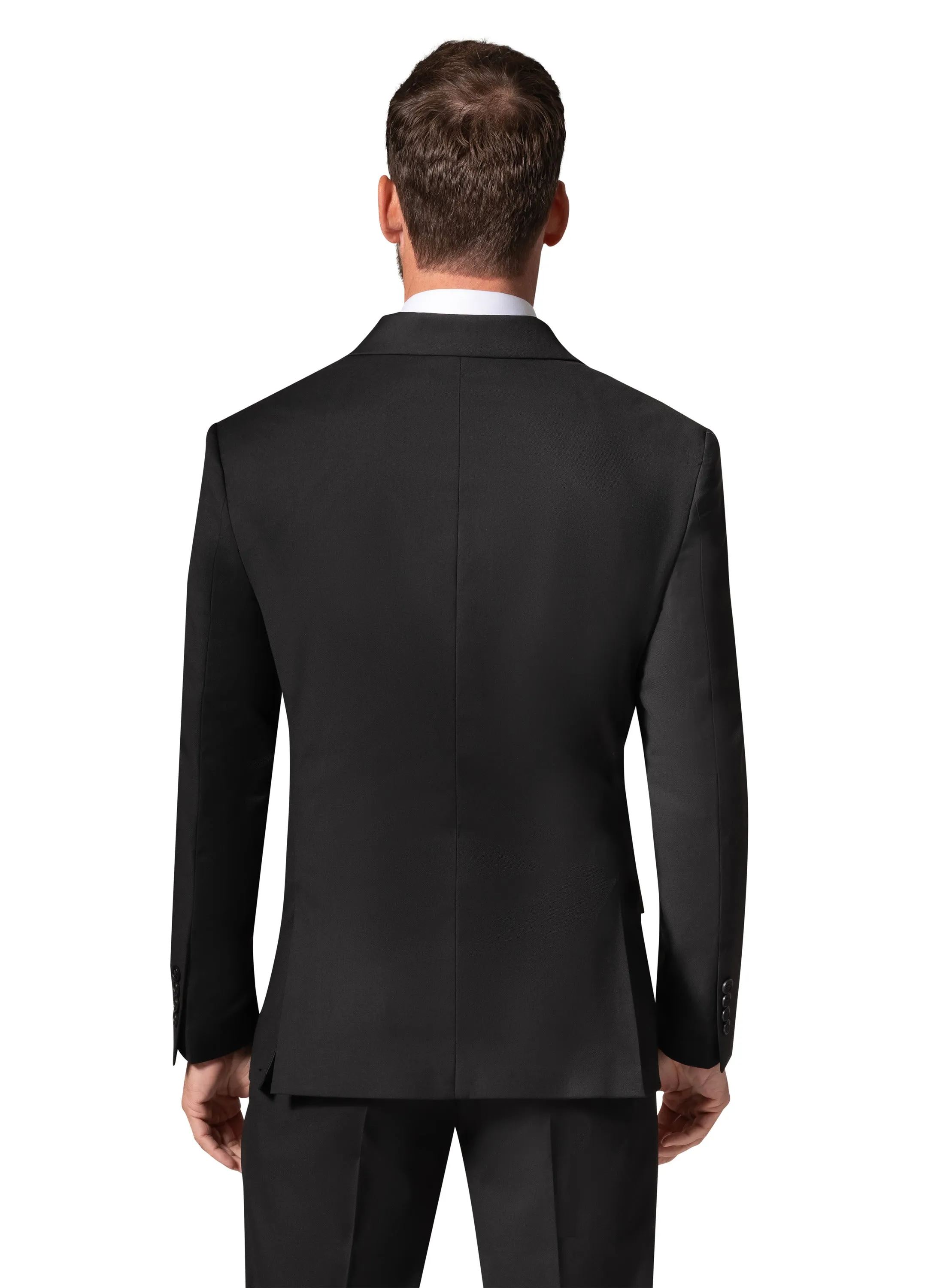 Bergamo Orange MARCO UNI D/B Slim Suit - Black