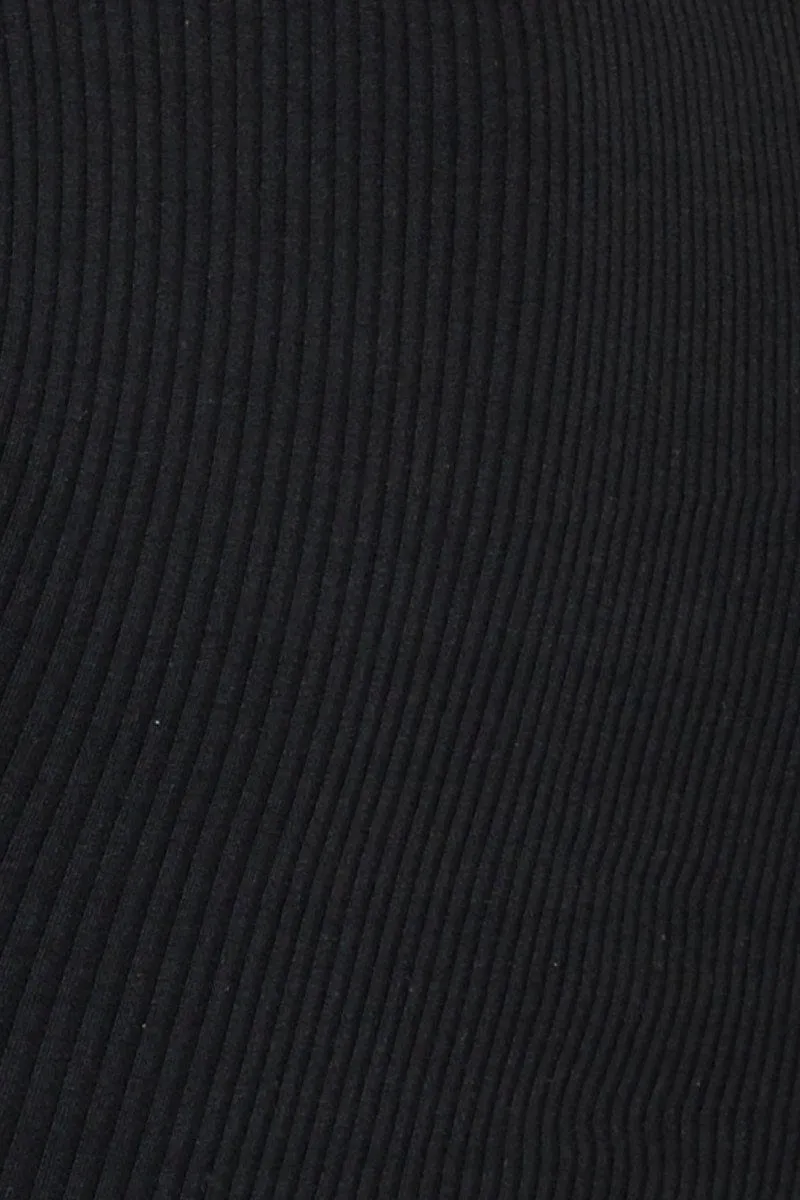 Black Crop Top Short Sleeve