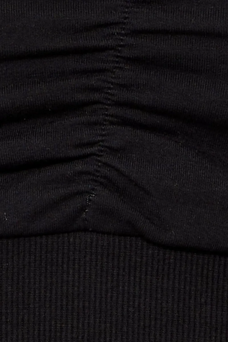 Black Singlet Bralette Crop
