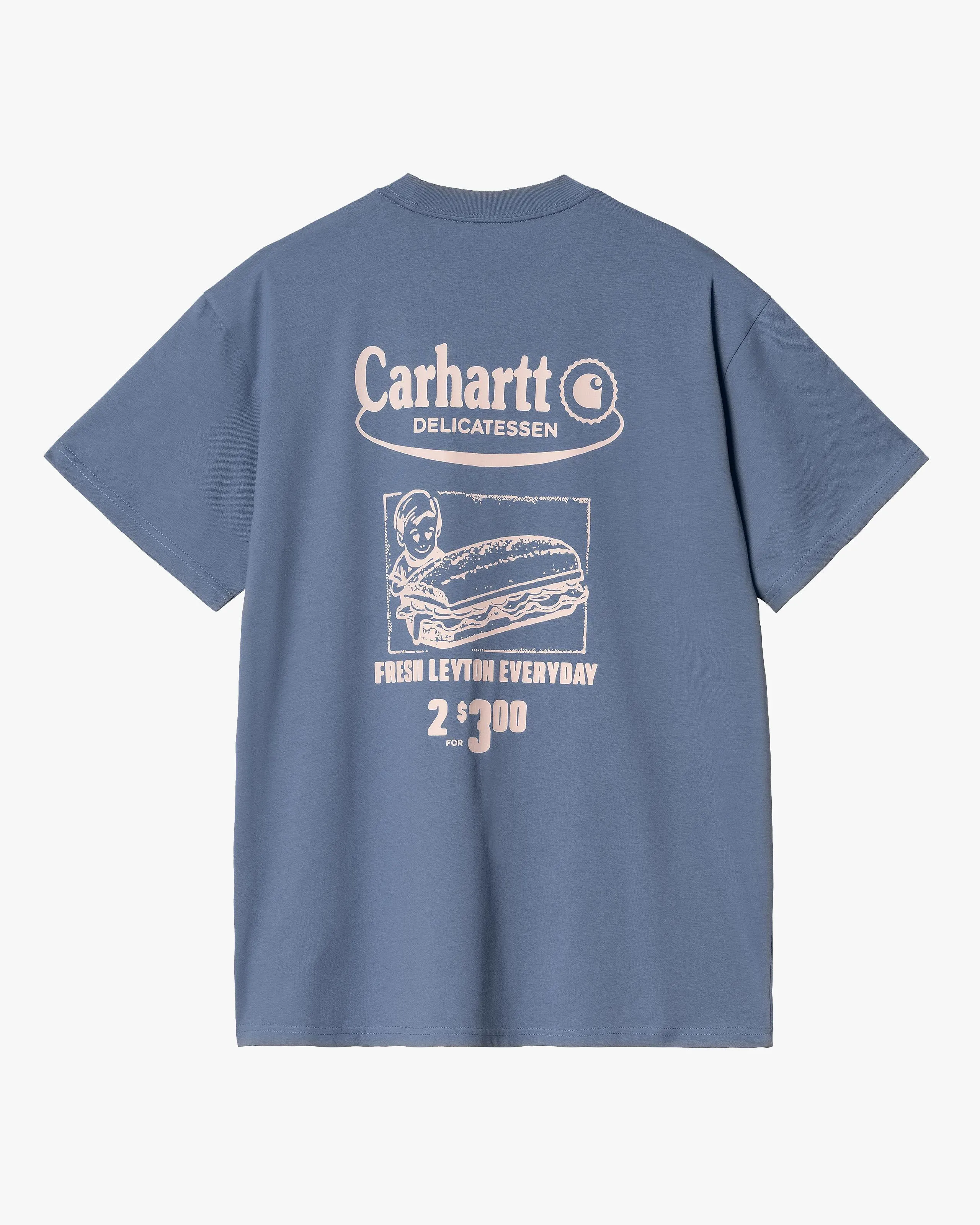 Carhartt WIP Catalogue Tee - Blue Iris / Air Pink