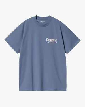 Carhartt WIP Catalogue Tee - Blue Iris / Air Pink