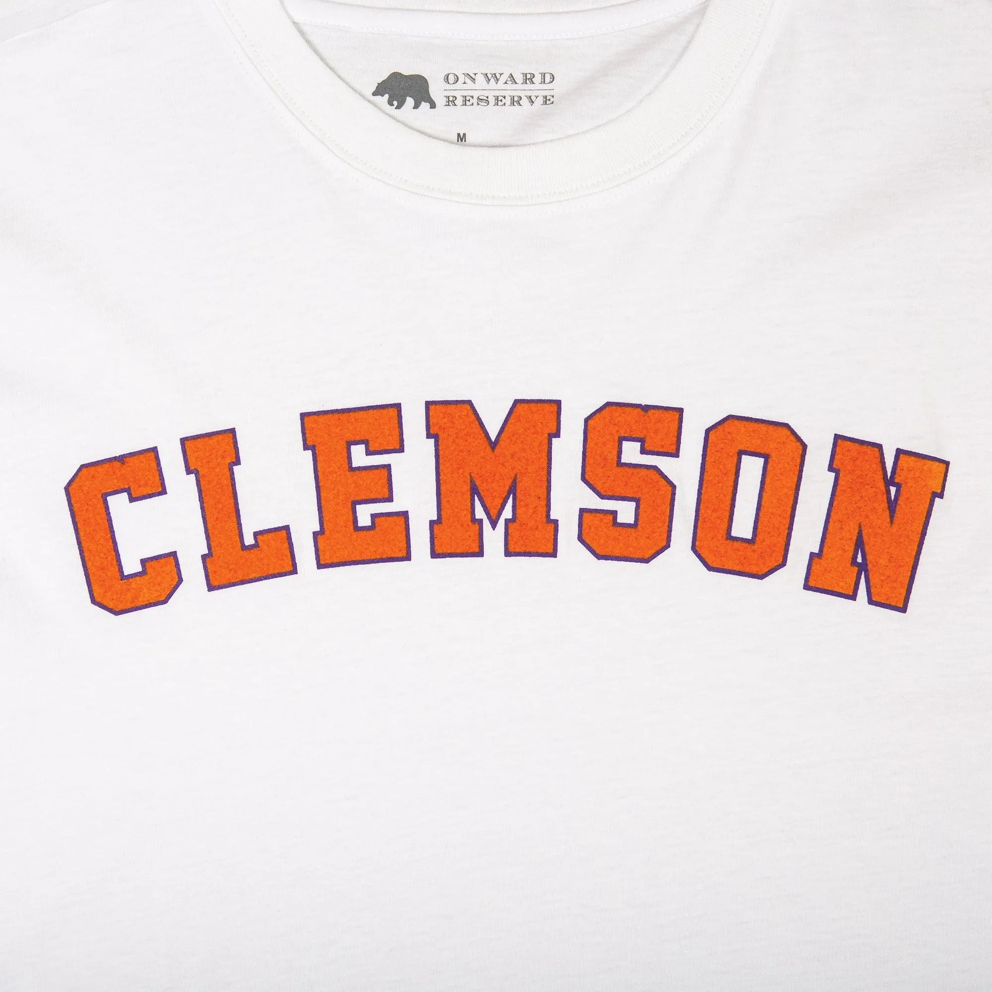 Clemson Flocked Collegiate Short Sleeve Tee
