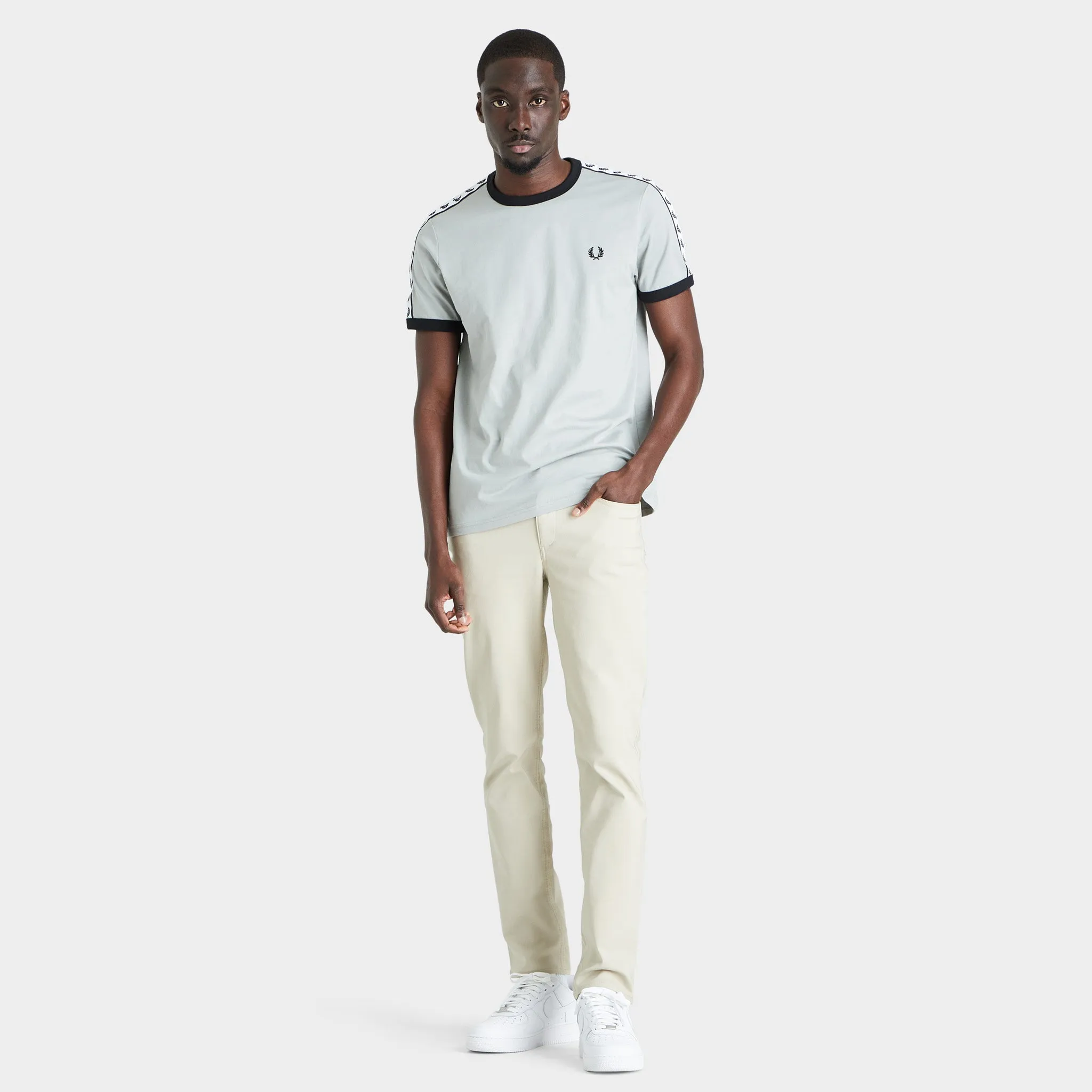 Fred Perry Taped Ringer T-shirt / Limestone