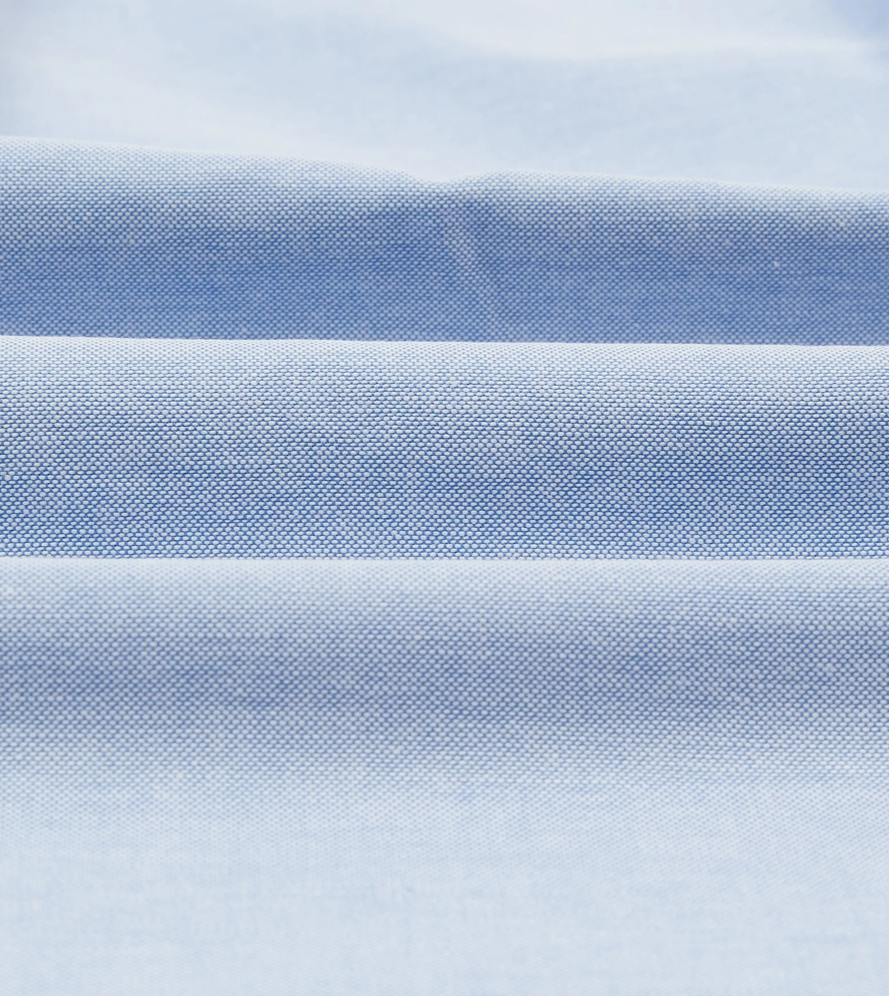 Ice Blue Cotton Oxford Cloth Button-Down Shirt