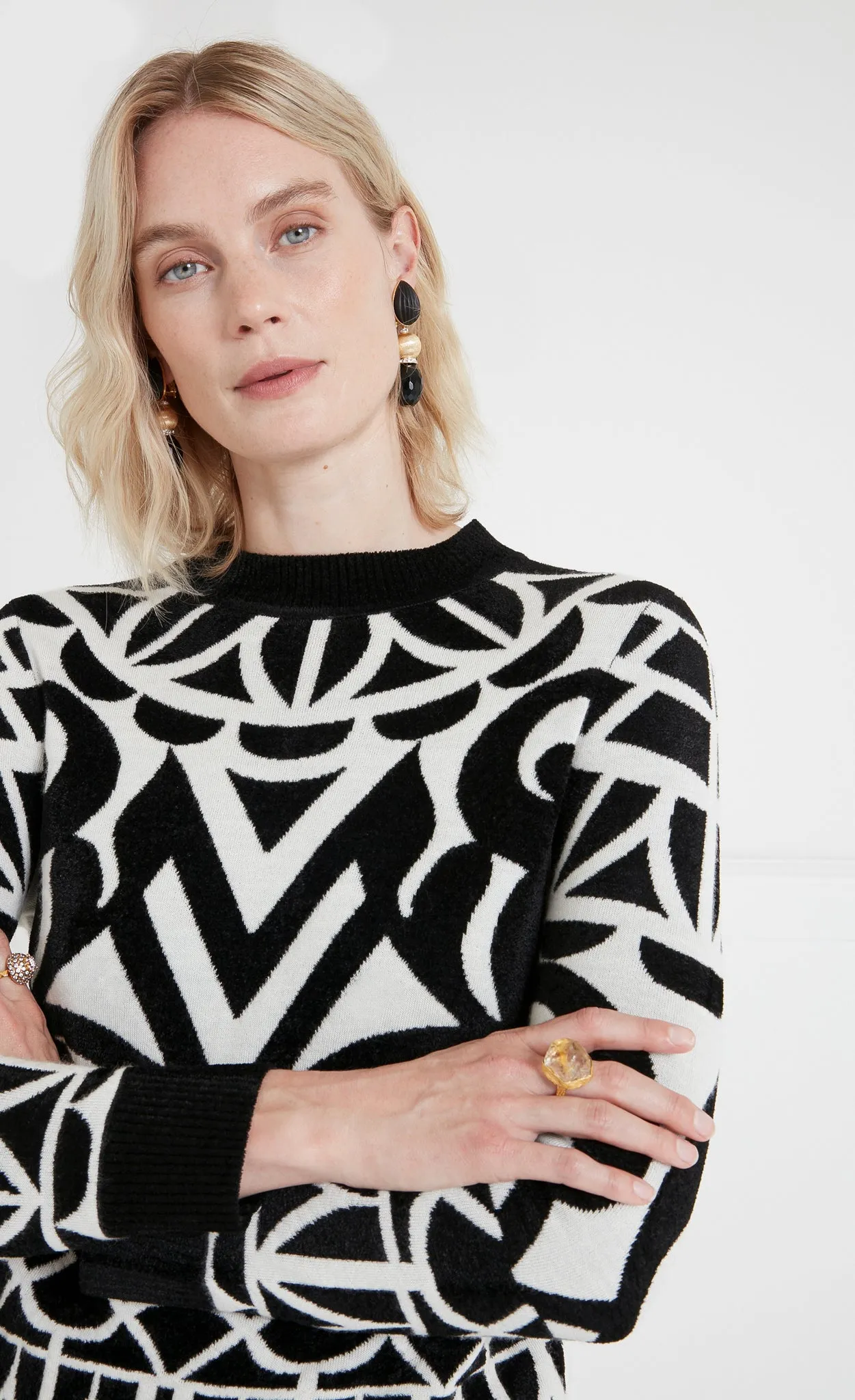 Jani Knit Jumper - Black Mix