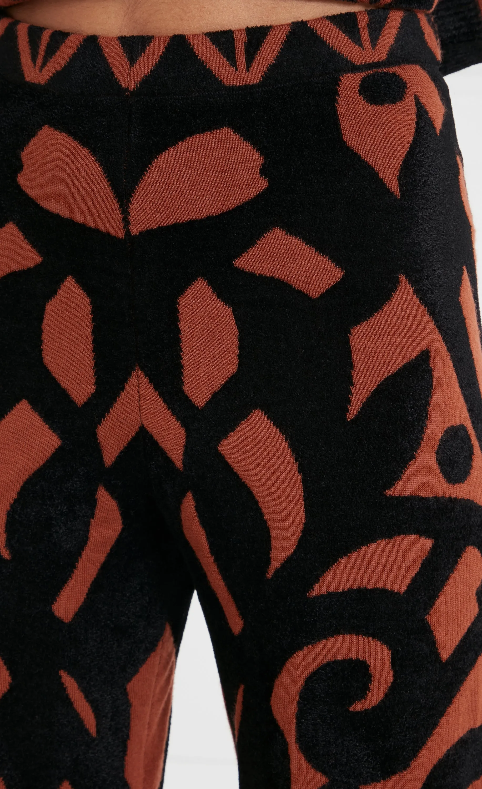 Jani Knit Trousers - Toffee Mix