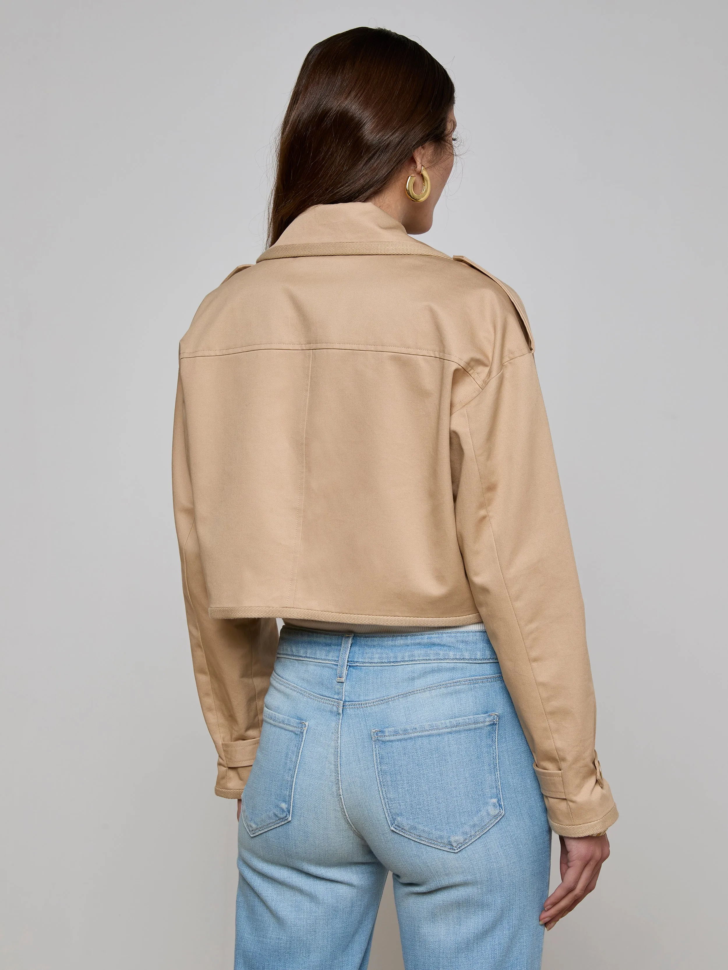 Kento Cropped Trench Coat