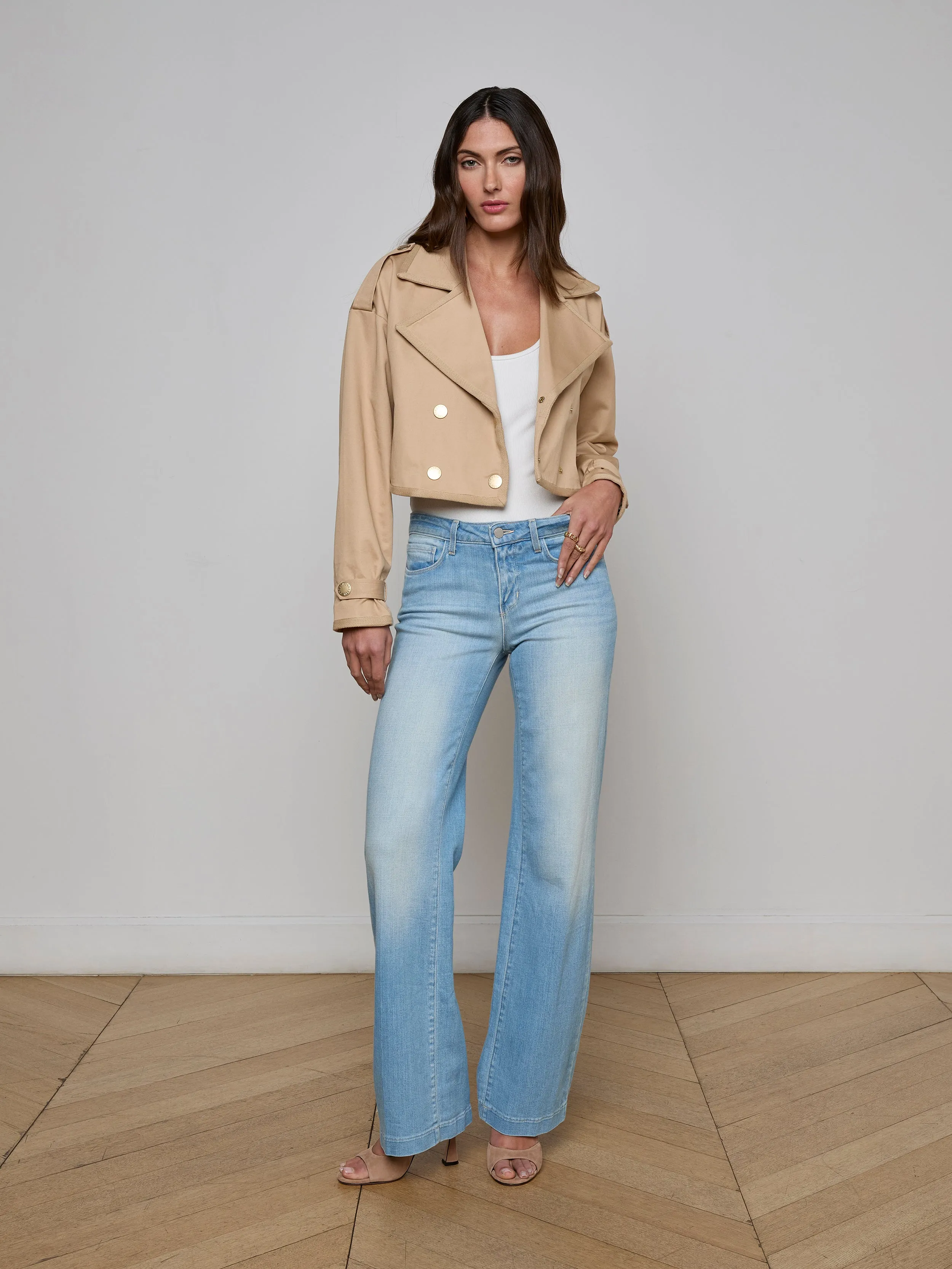 Kento Cropped Trench Coat