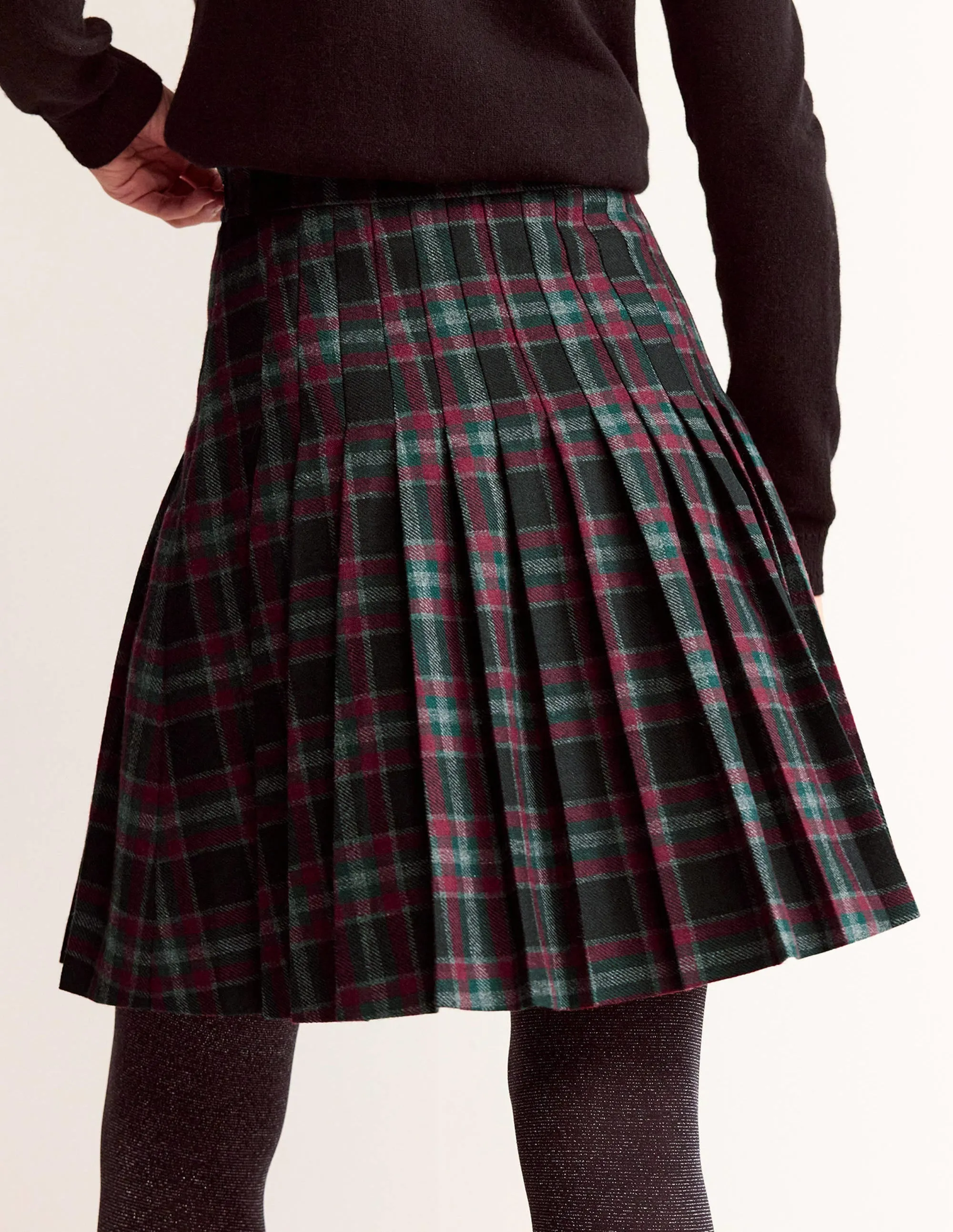Kilt Mini Skirt-Alice Check