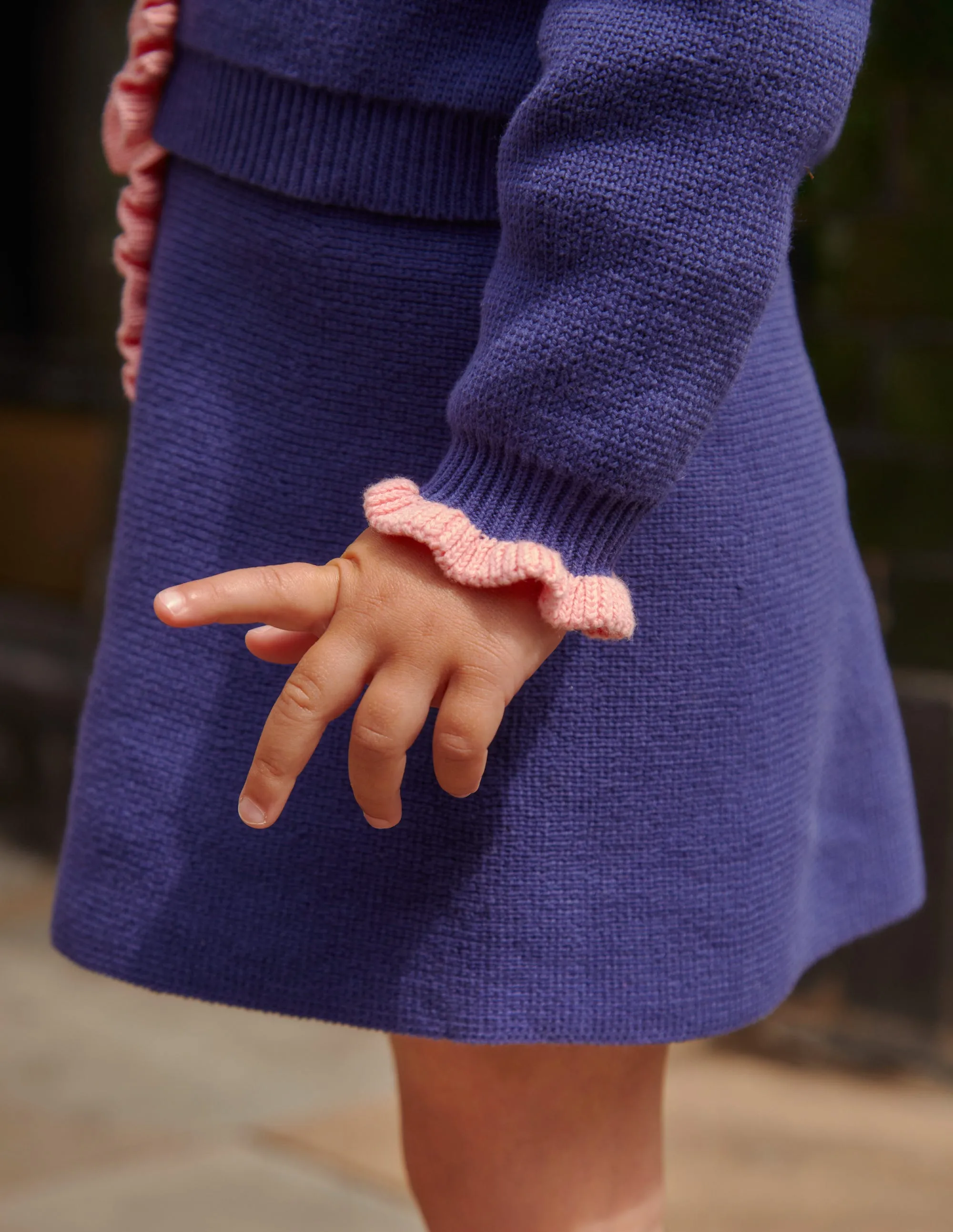 Knitted Jacket-College Navy