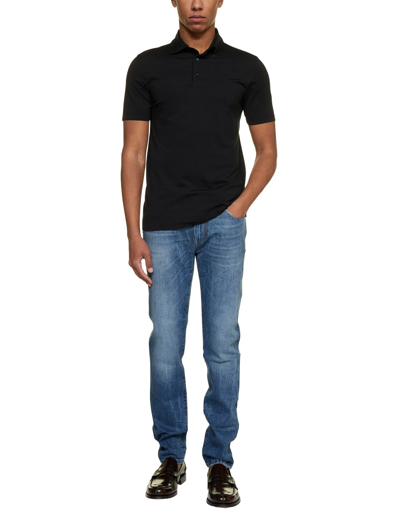 Malo Straight Hem Classic Polo Shirt