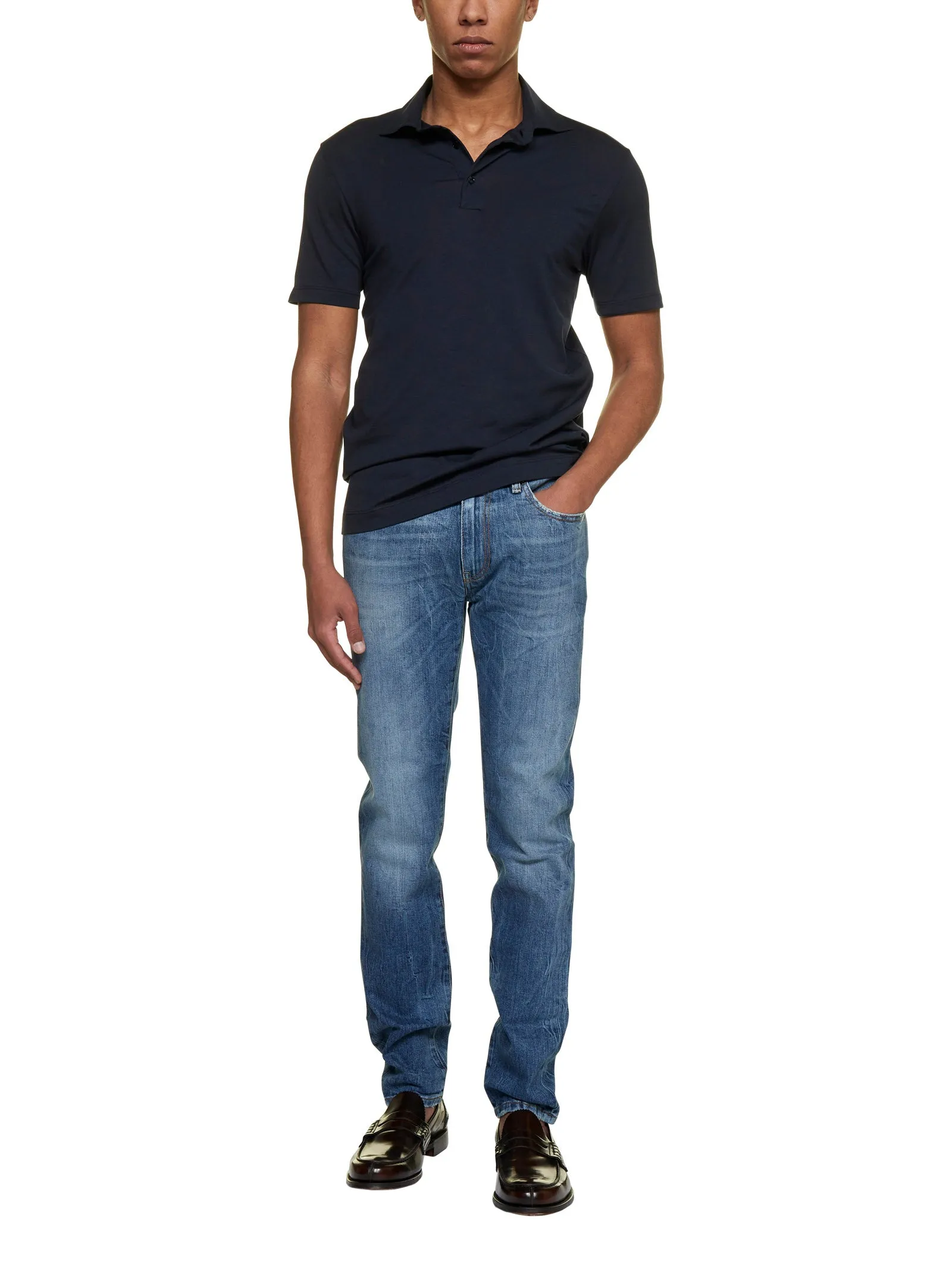 Malo Straight Hem Classic Polo Shirt
