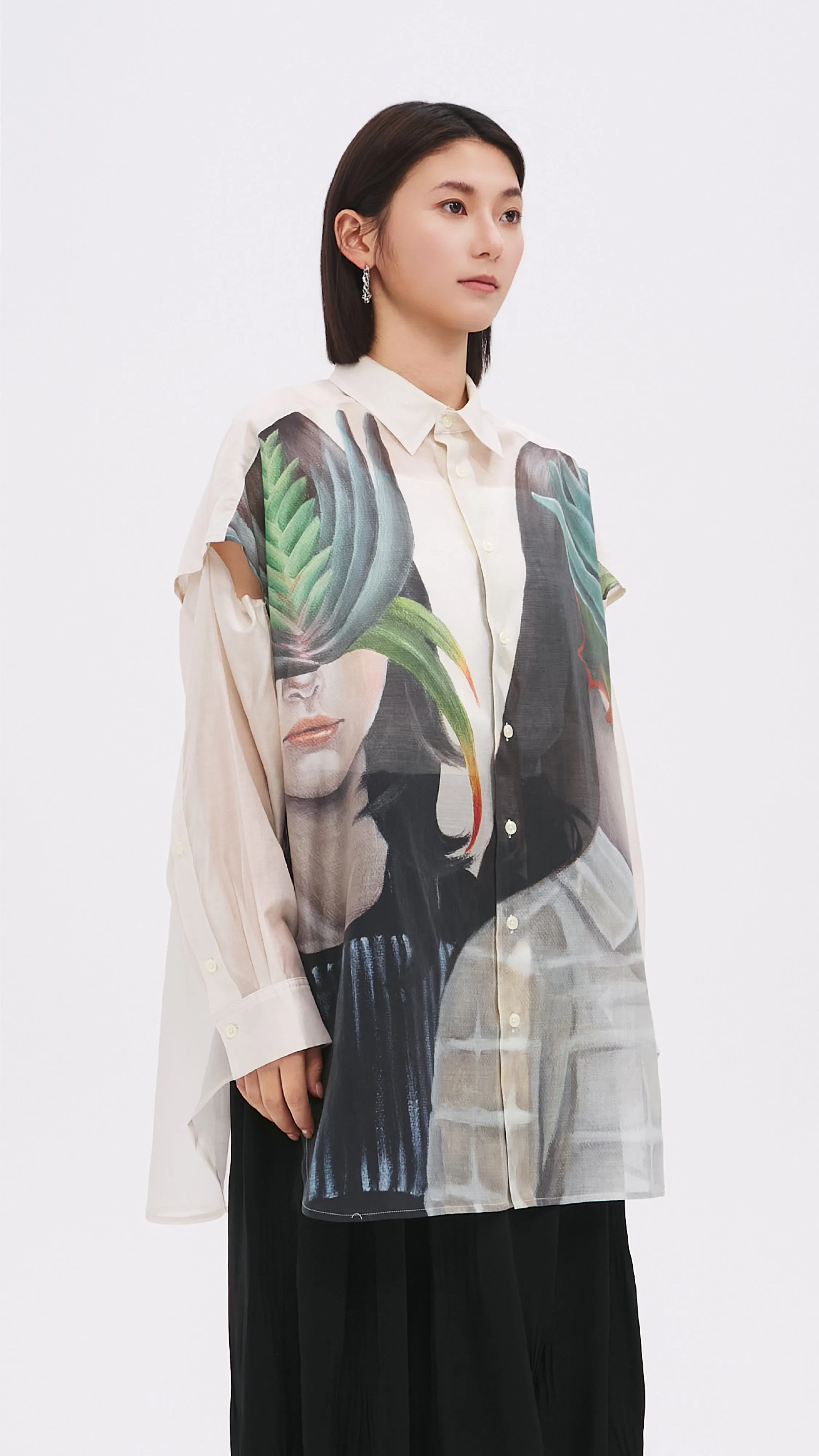 Mariko Enomoto Printed Long-Sleeves Shirt