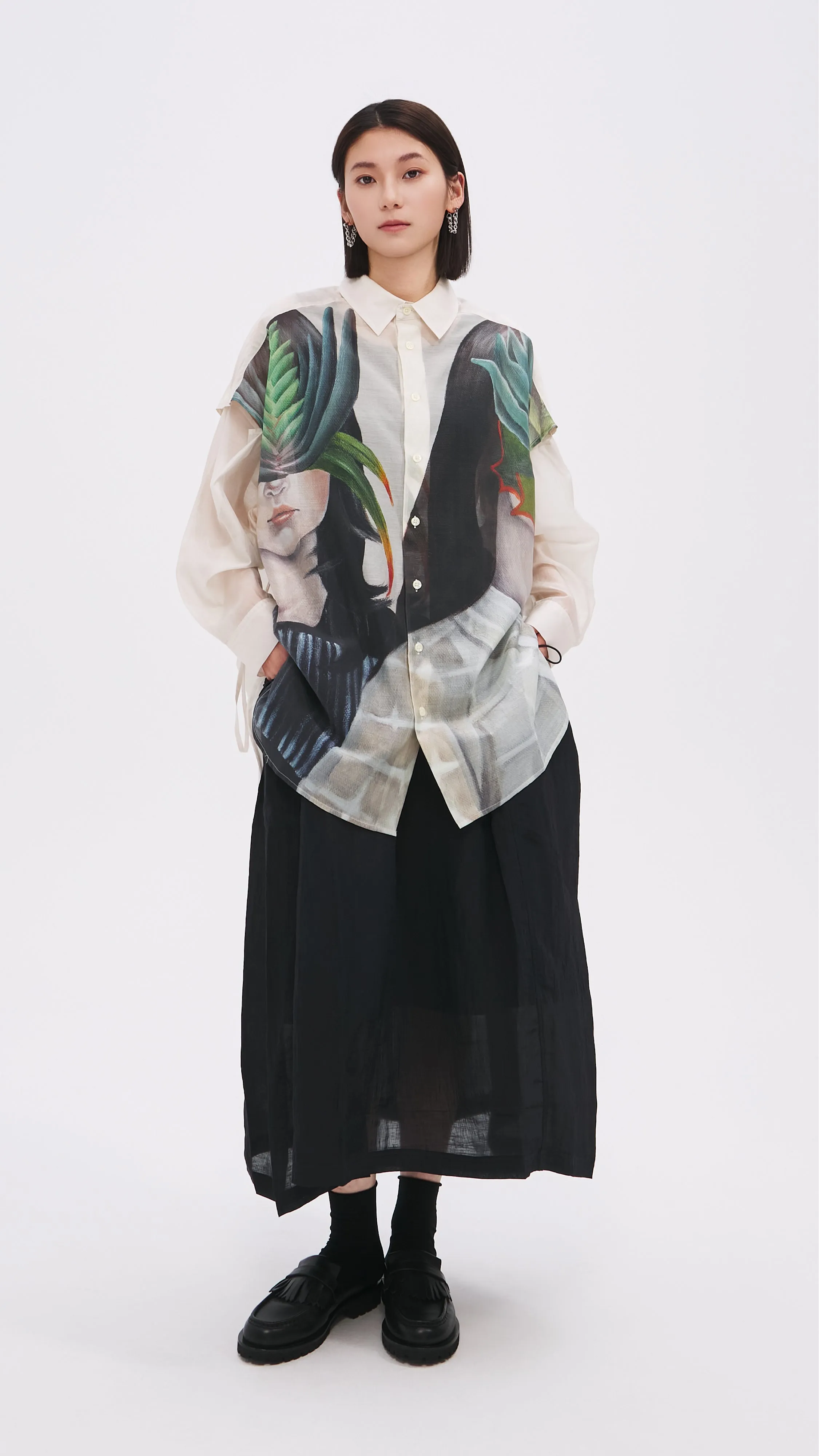 Mariko Enomoto Printed Long-Sleeves Shirt