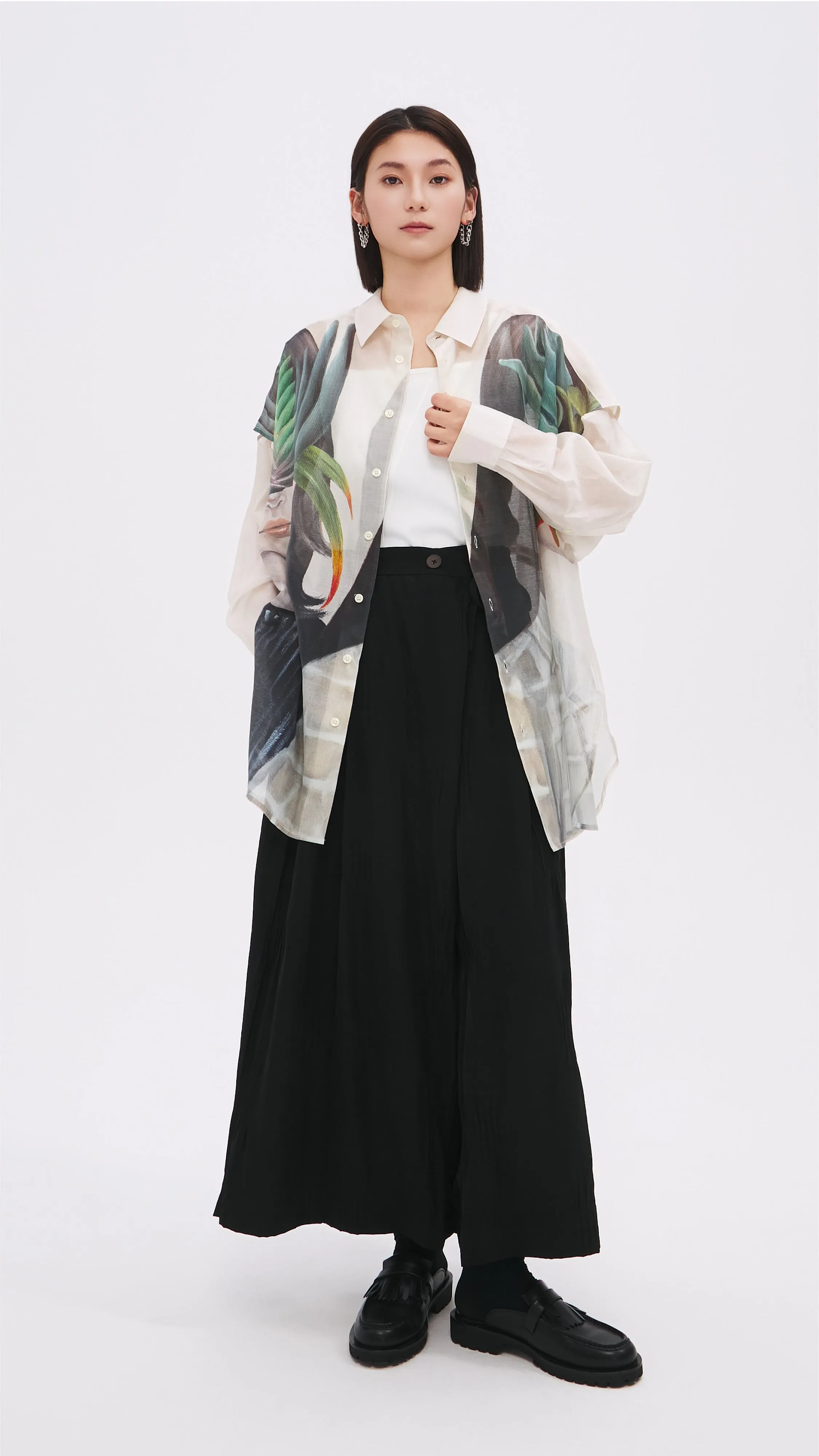 Mariko Enomoto Printed Long-Sleeves Shirt