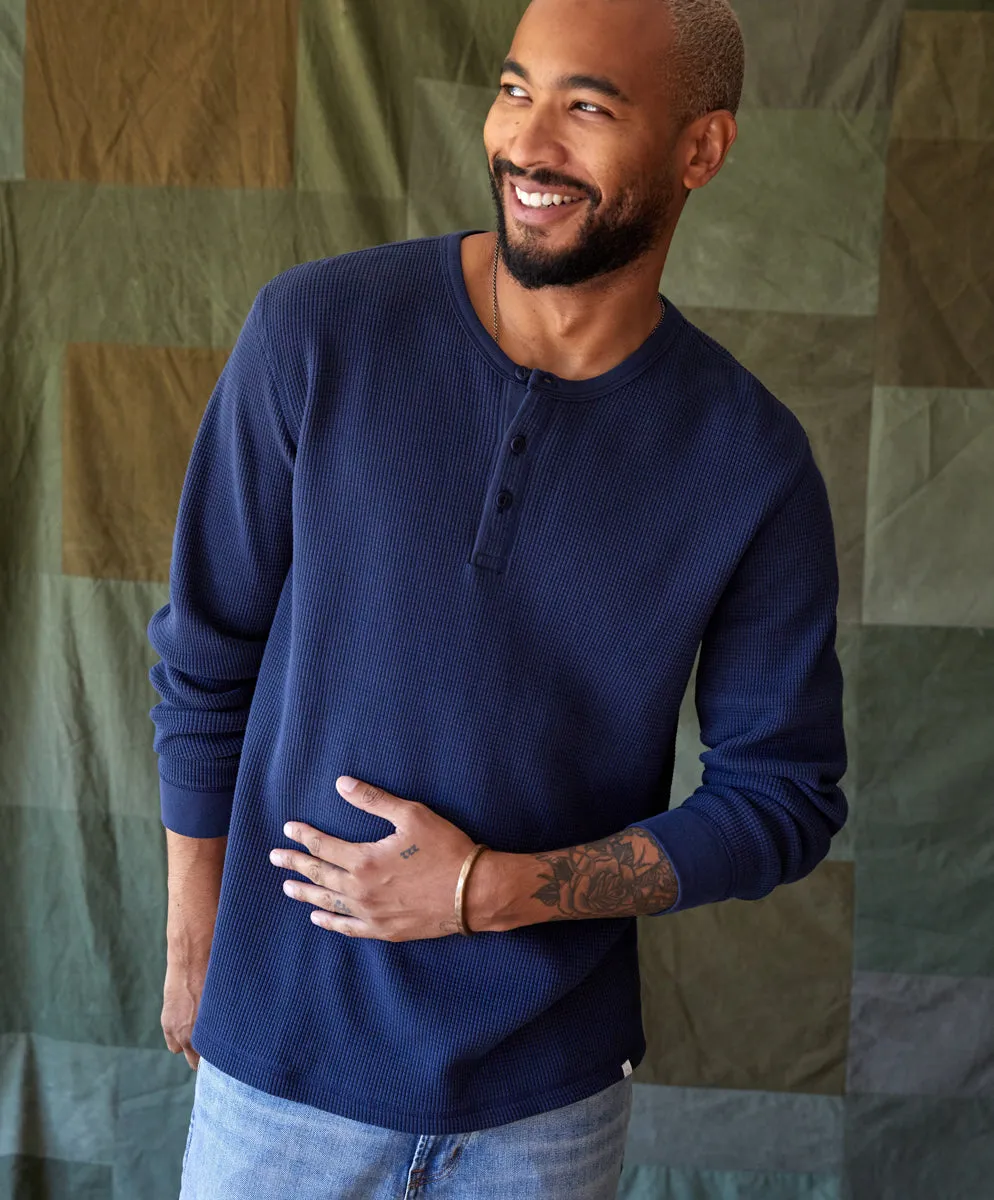 Maritime Waffle Henley - Outerworn