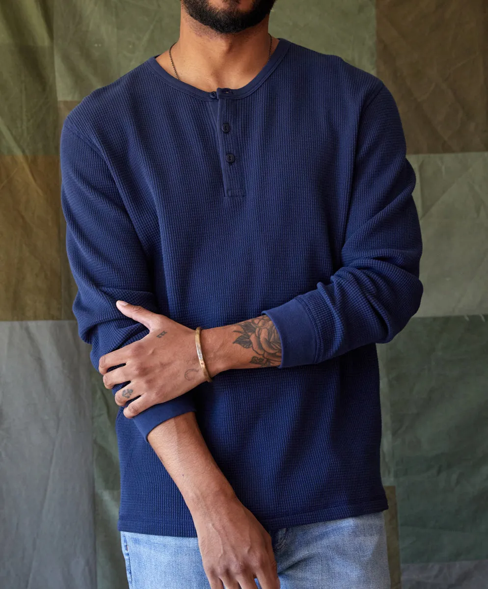 Maritime Waffle Henley - Outerworn