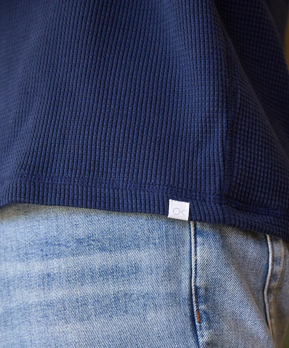 Maritime Waffle Henley - Outerworn