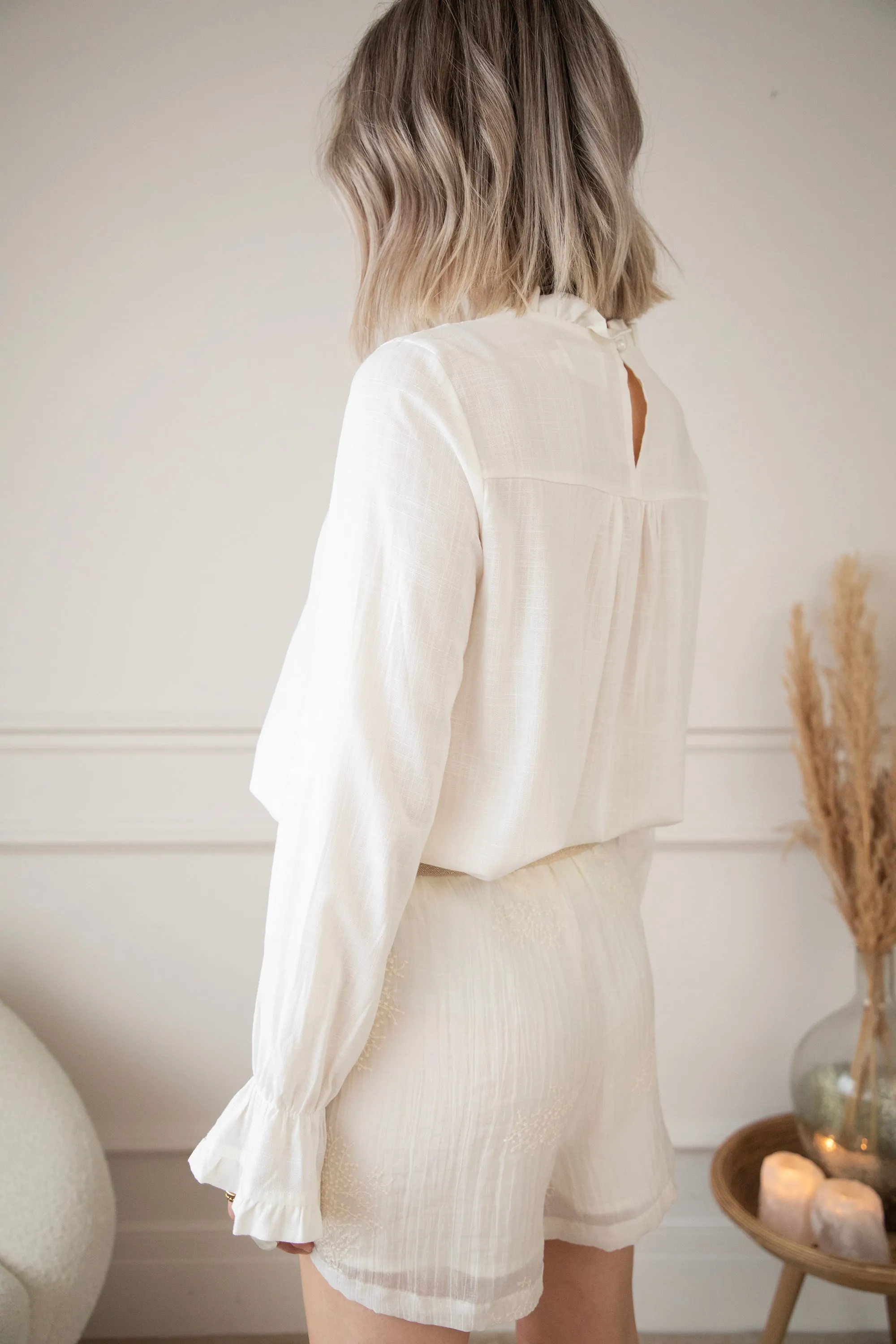 Melody Lace Beige - Blouse