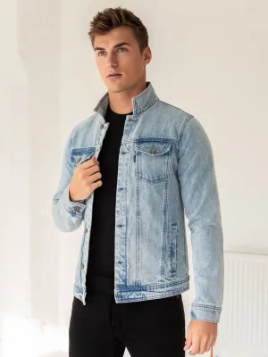 Mens Brooklyn Denim Jacket - Blue