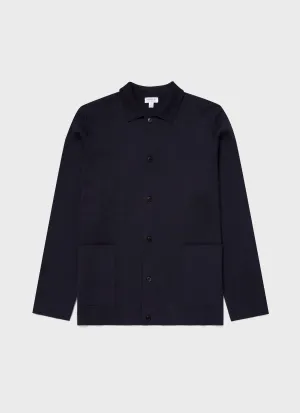 Men's Milano Knit Jacket in Navy
