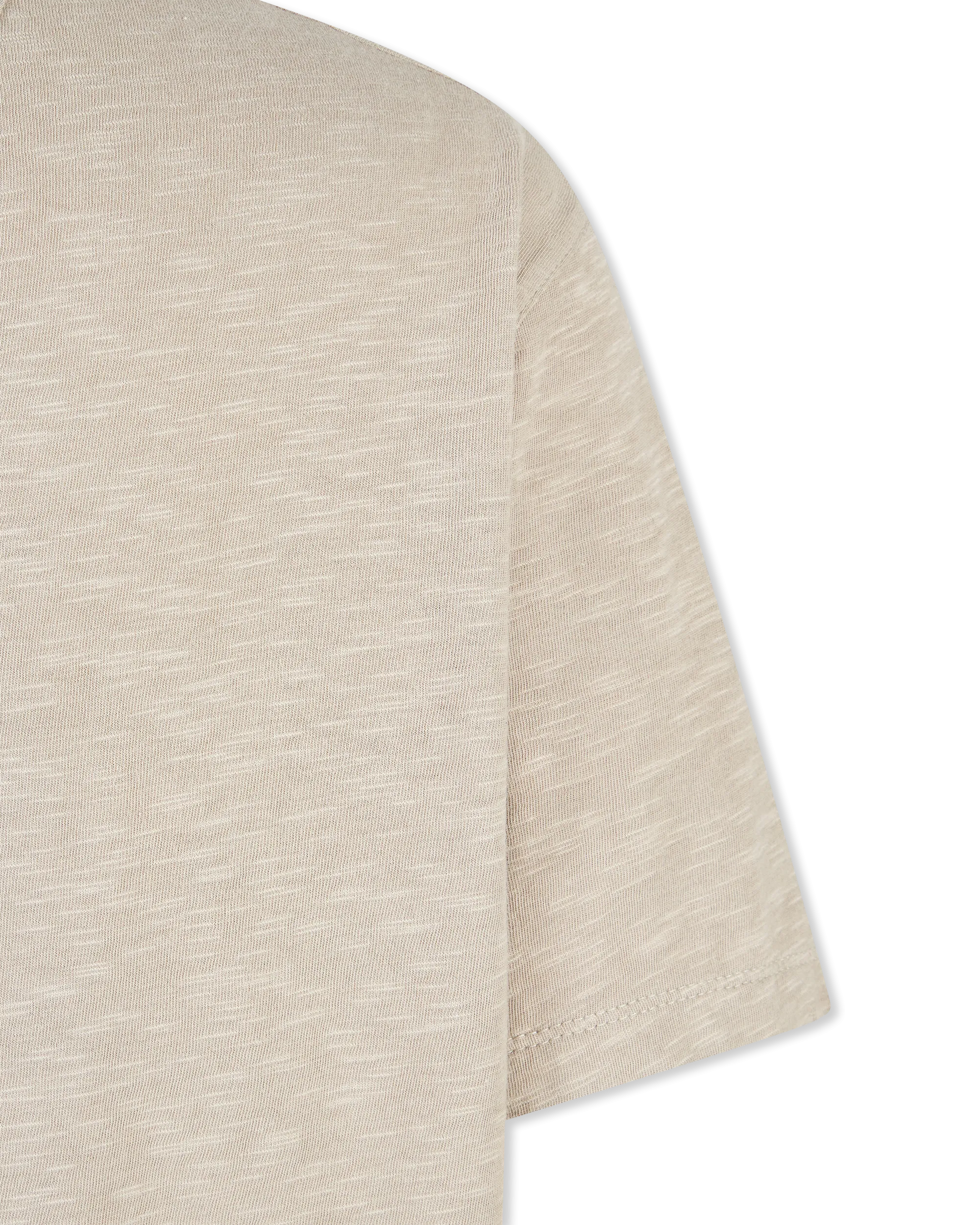 Miles Raw Edge Slub V-Neck T-Shirt