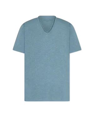 Miles Raw Edge Slub V-Neck T-Shirt