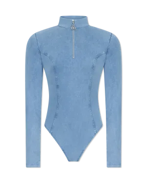 Nalinia Half Zip Turtleneck Top
