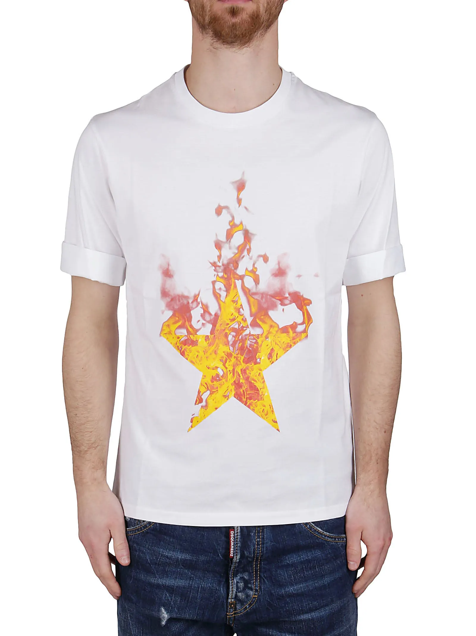Neil Barrett Firestars Print Slim-Fit T-Shirt