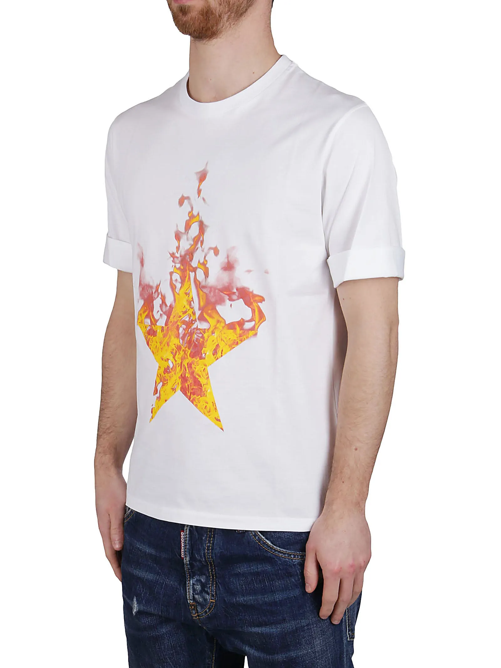 Neil Barrett Firestars Print Slim-Fit T-Shirt
