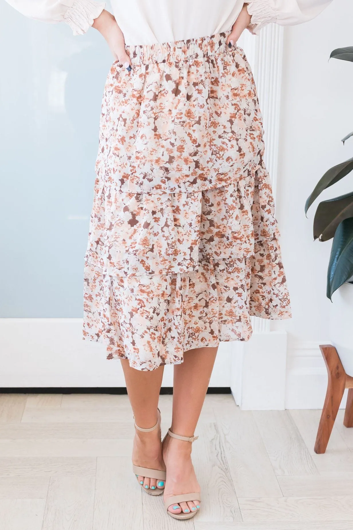 Out Of This World Modest Ruffle Skirt