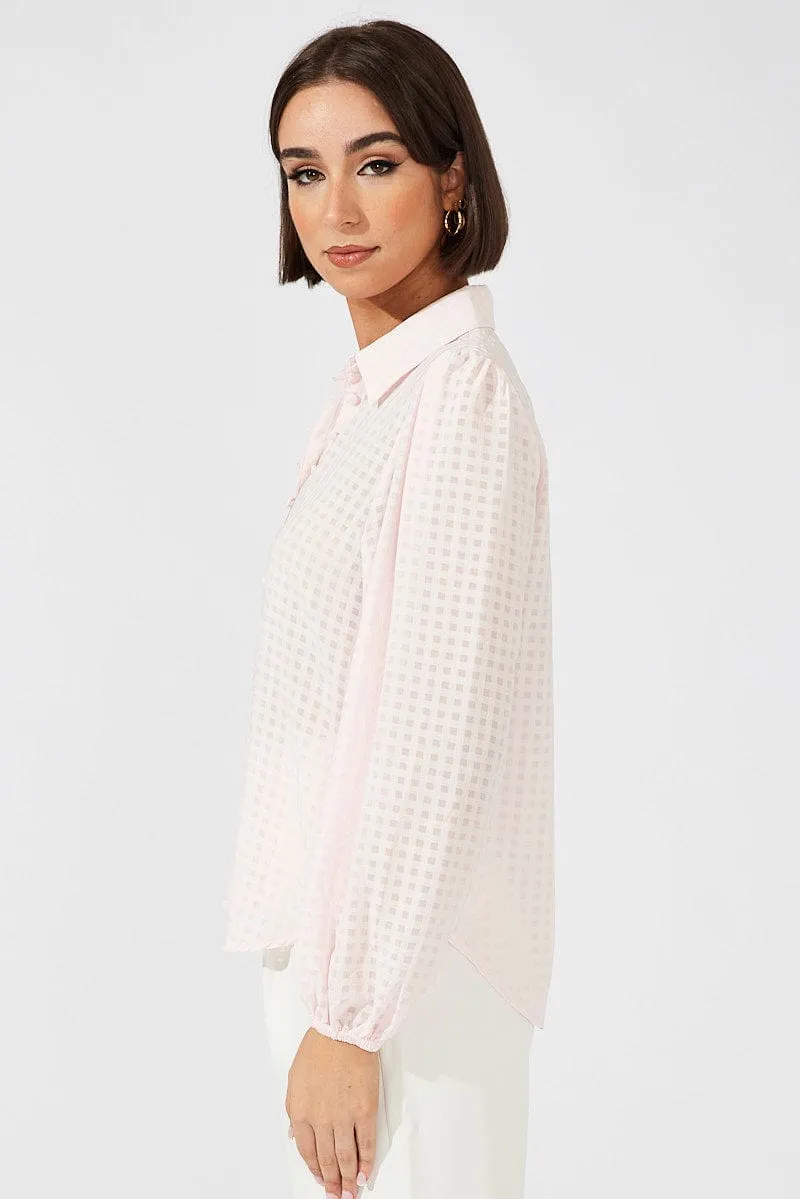 Pink Shirt Long Sleeve Texture