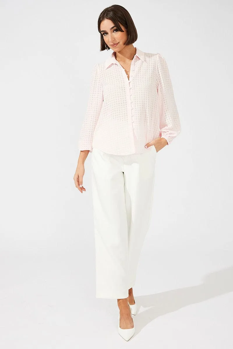 Pink Shirt Long Sleeve Texture