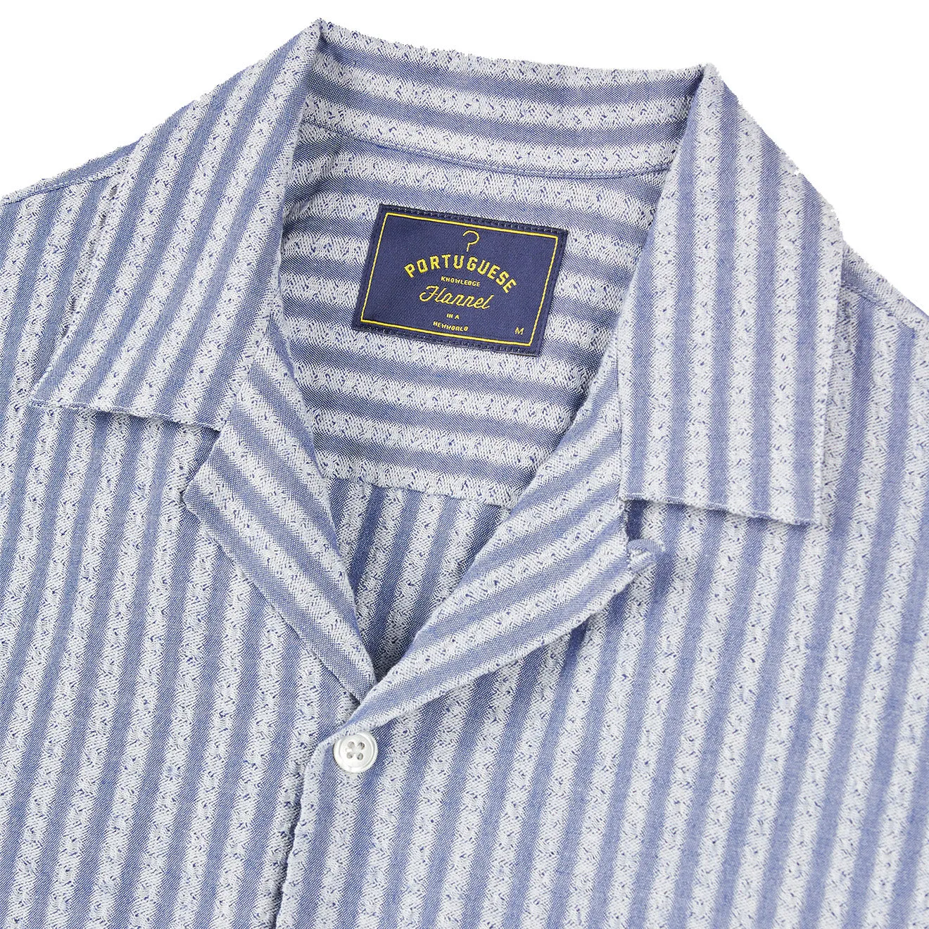 Portuguese Flannel Shirt Jacquard Chambray