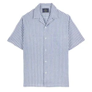 Portuguese Flannel Shirt Jacquard Chambray