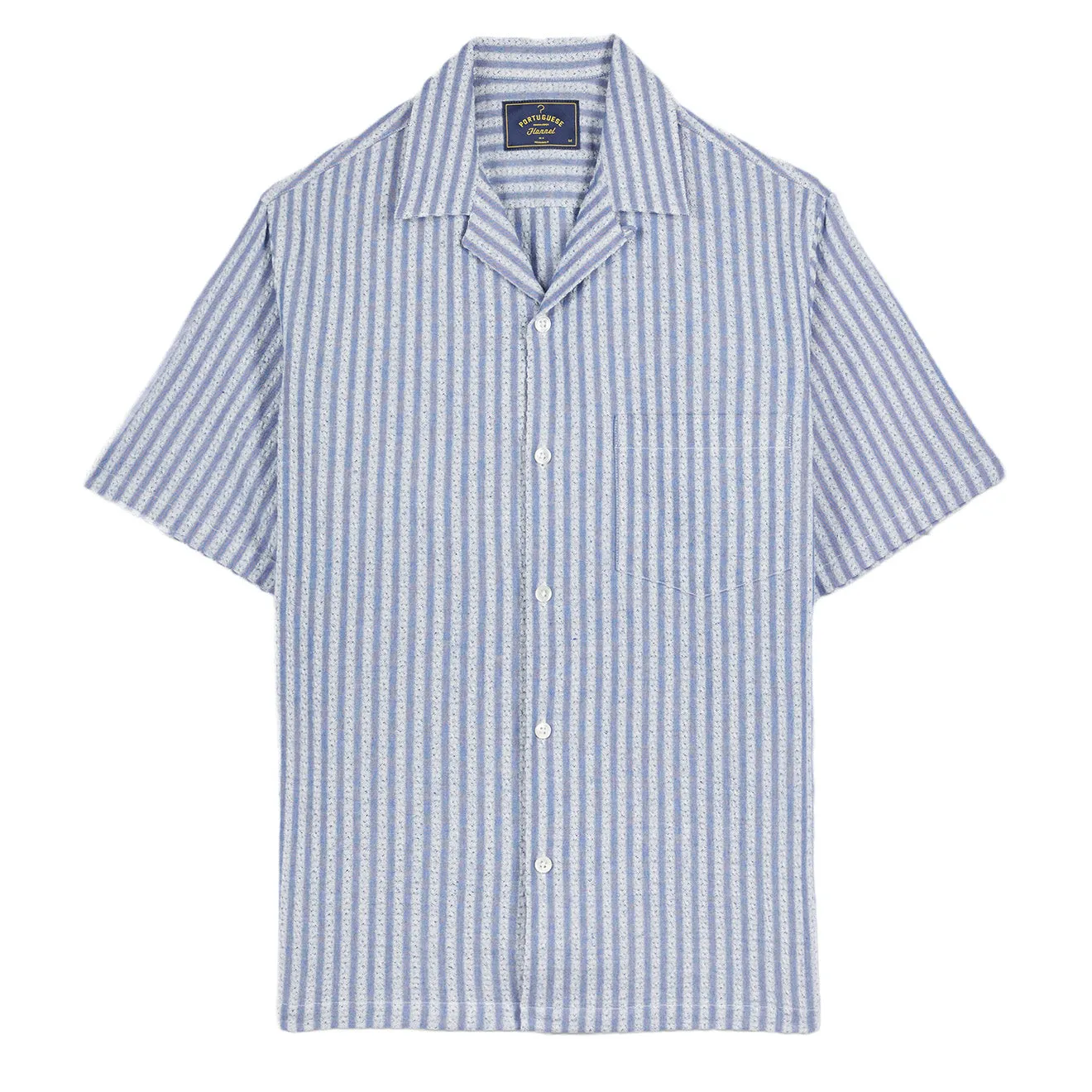 Portuguese Flannel Shirt Jacquard Chambray