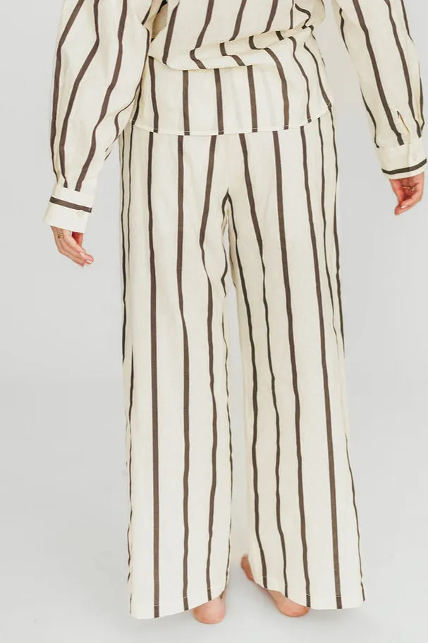 Rowan Pants in Black Stripe