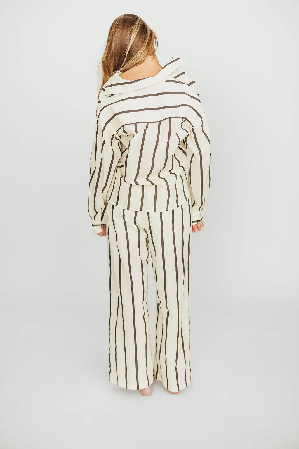 Rowan Pants in Black Stripe