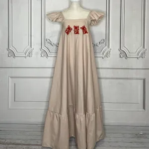 San Antonino Maxi Summer Dress - Burnt Orange