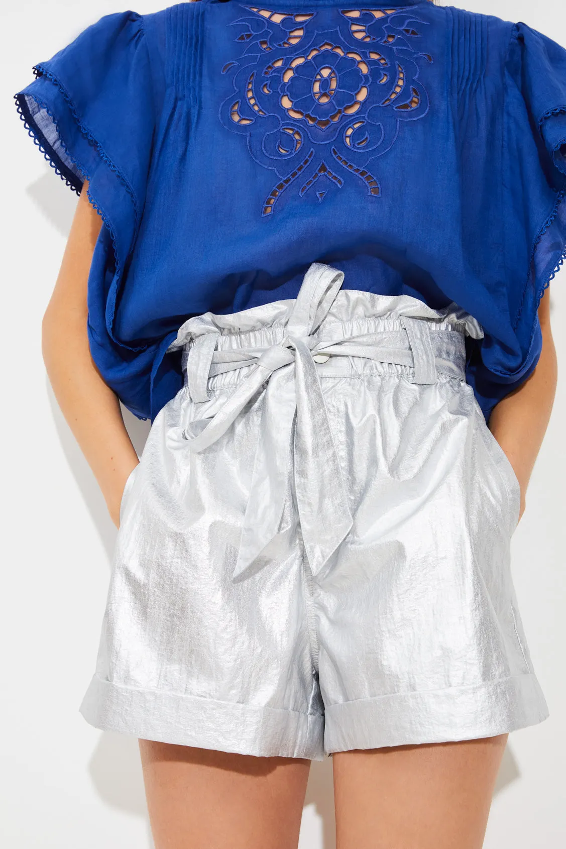 Subenassi Silver Belted Short