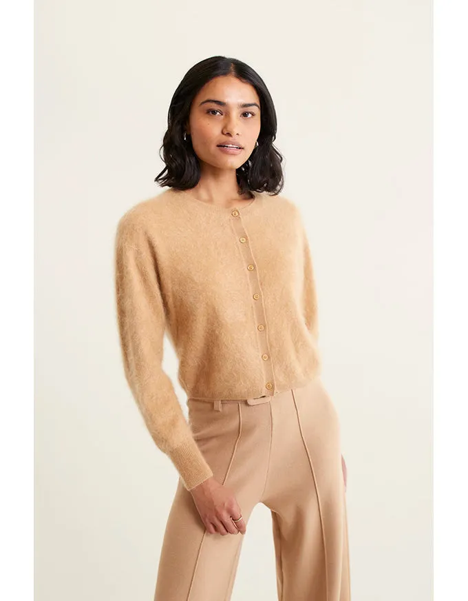Sydney Cardi Tan - Brushed Cashmere