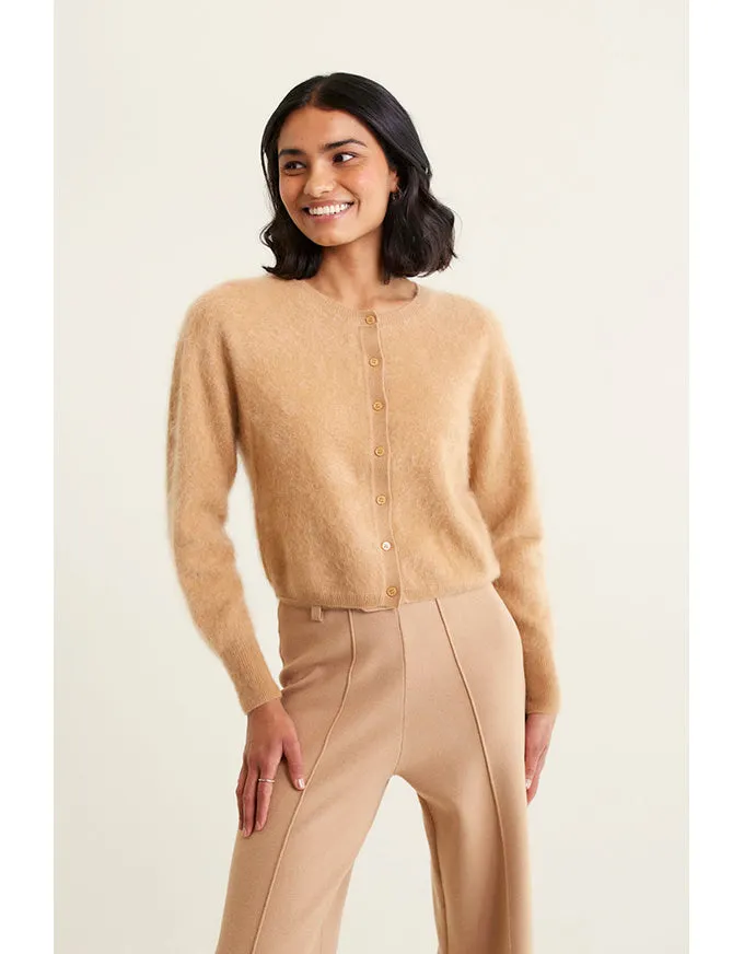 Sydney Cardi Tan - Brushed Cashmere