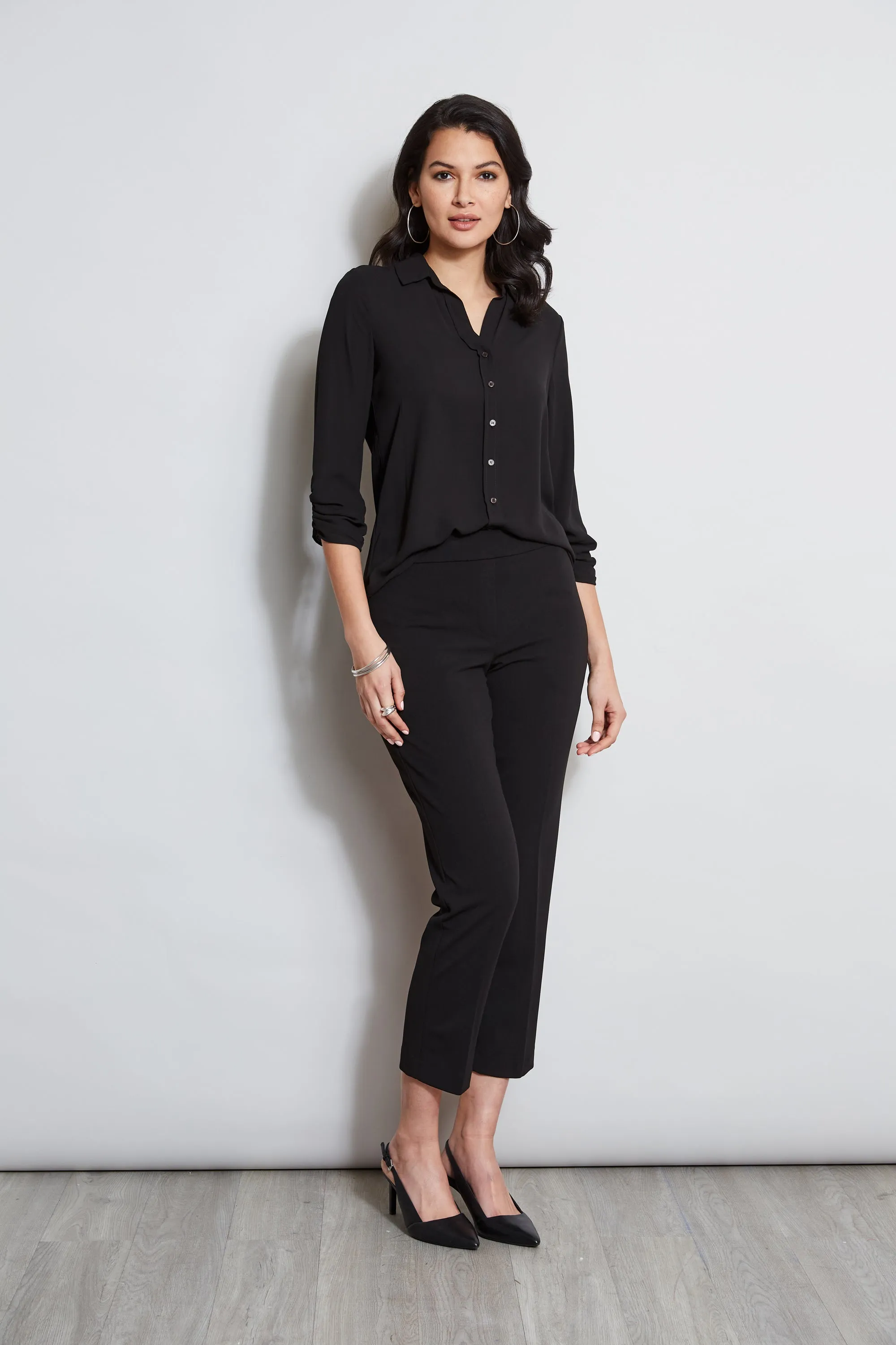 T-Tahari Slim Fit Pull On Pants
