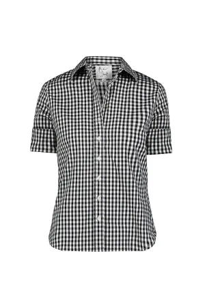 The Short Sleeve Shirt Black/White Check