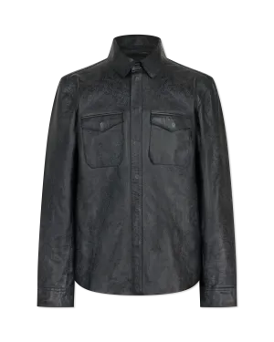 Travis Leather Shirt Jacket