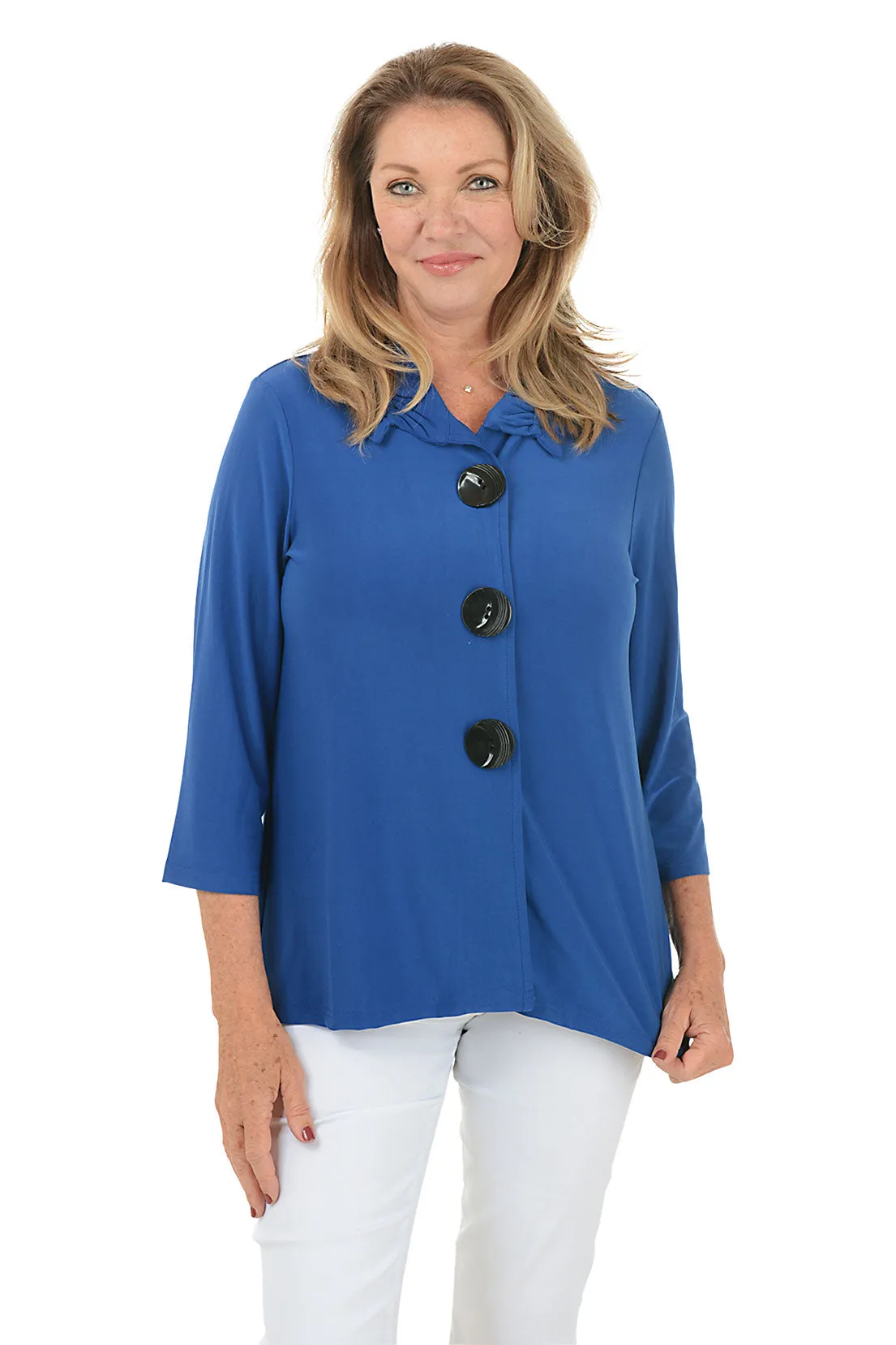 Triple Button Swing Jacket