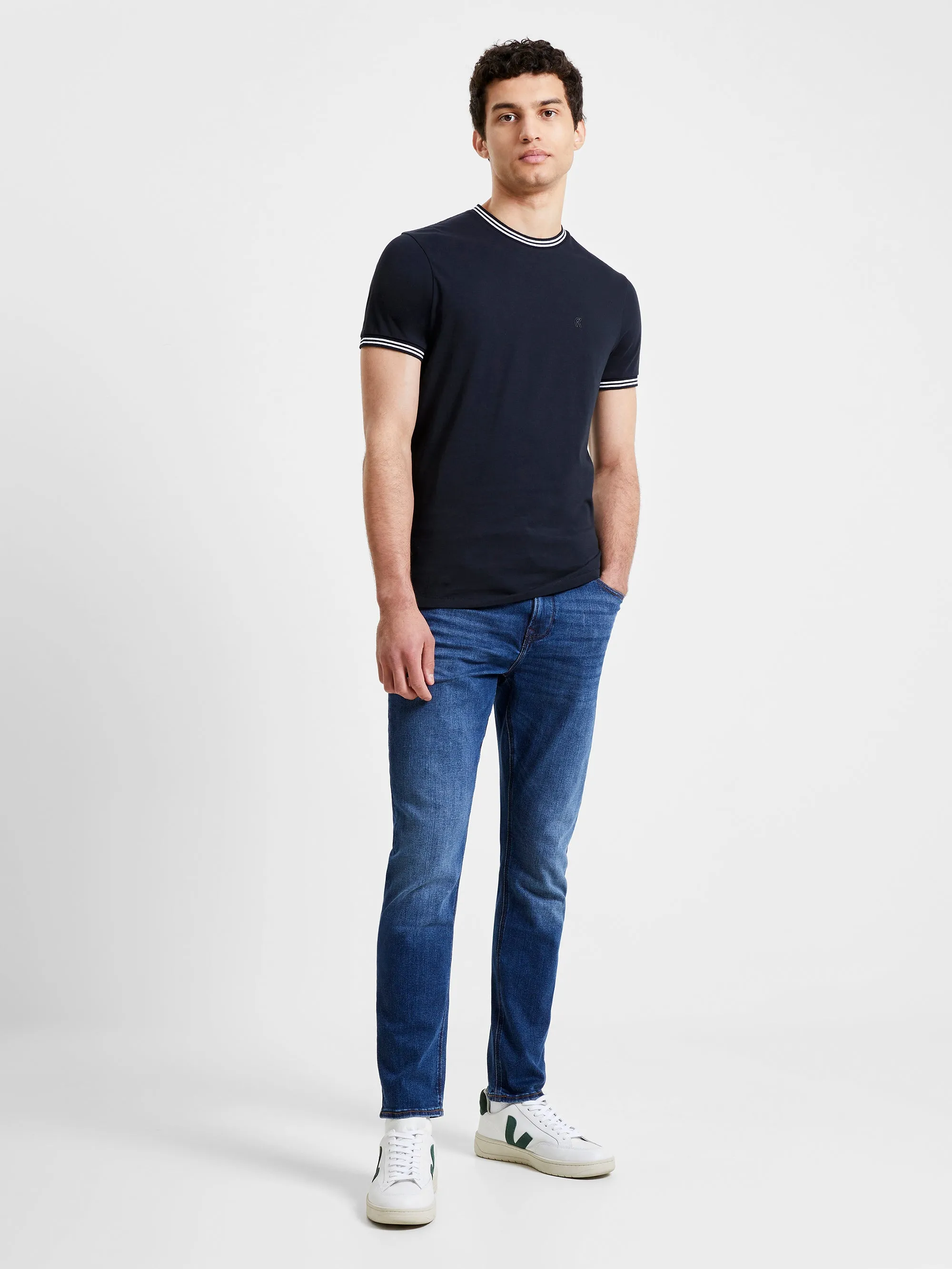 Triple Tipped Crew Neck T-Shirt