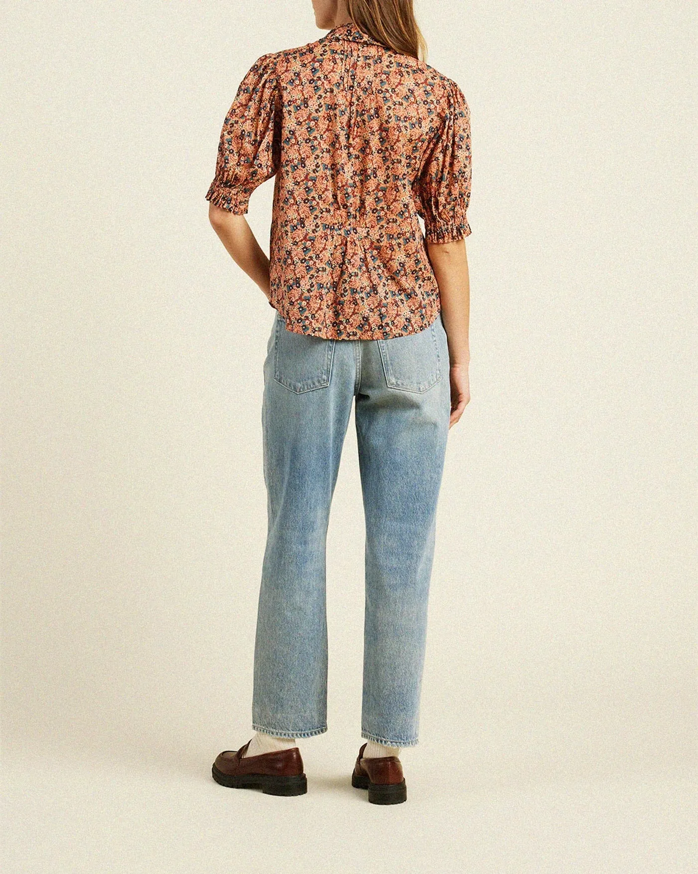 Trovata - Cranberry Ditsy Gemma Blouse