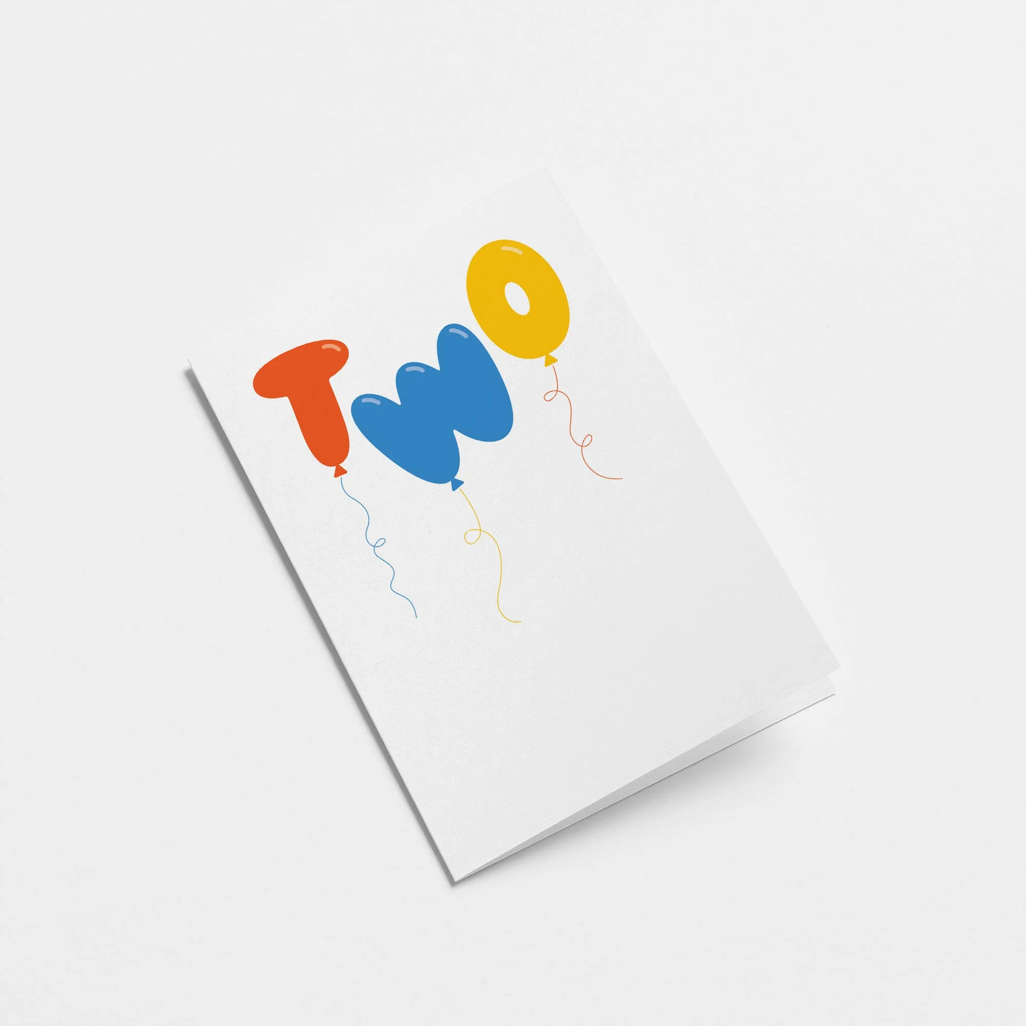 Two — 2nd Birthday Greeting Card